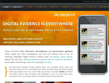 Tablet Screenshot of carneyforensics.com